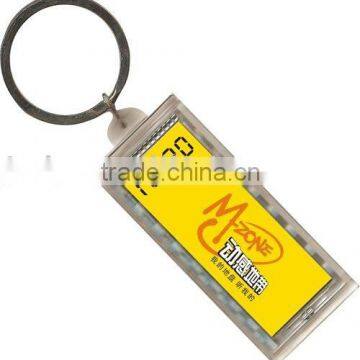 Solar keychain solar key ring key chain with clock function