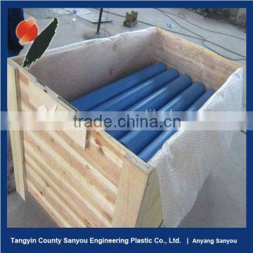 High-tech product uhmwpe belt conveyor roller/consists of uhmwpe pipe ,metal bearing, plastic bearing housing