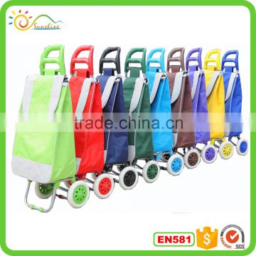 shopping trolley bag, Cheap High Quality Folding shopping cart, shopping trolley bag with chair