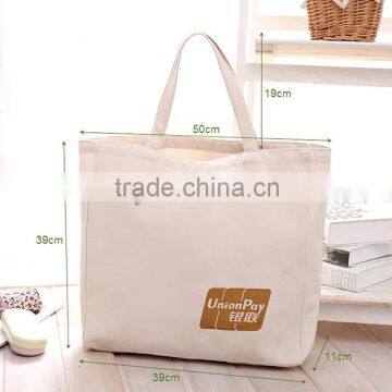 Custom blank OEM production canvas tote bag