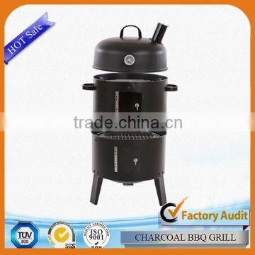 New design long burning tailgate party charcoal bbq smoker