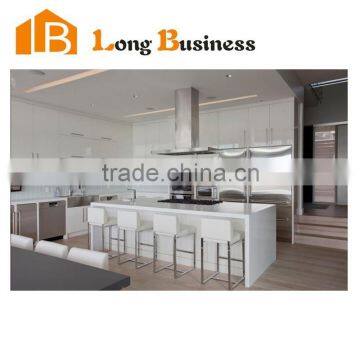 LB-JL1300 L shaped design old lacquer kitchen cabinets in white color MDF base board material                        
                                                Quality Choice