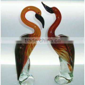 Art crafts cormorano glass bird figurines morden gifts