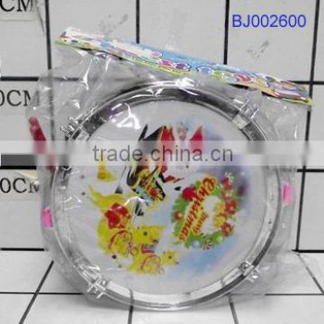 Best Christmas toys santa play drum plastic toy hand drum