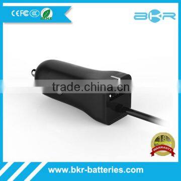 Portable Car Charger with Micro USB Cable for Android Smartphones