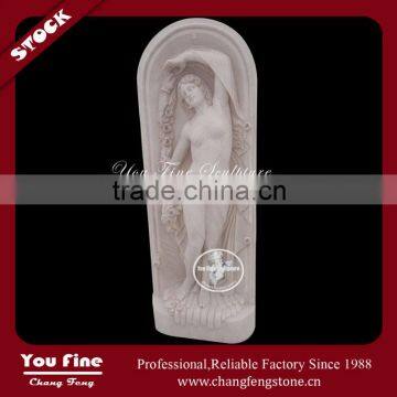 Classic Art Nudy Ldy Natural Marble Relief Carving