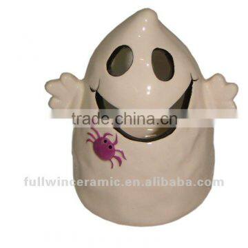 Ceramic Halloween ghost decoration