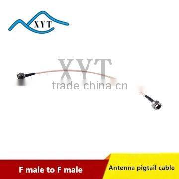 Factory Price Impedance 50ohm F male to F male RG174 Antenna connecting line
