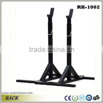 Barbell Olympic Plate and Bar Steel Storage Capacity Strength Power Rack