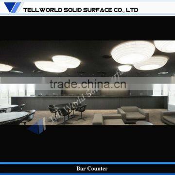 Master Black Series Corain Solid Surface Commercial Counter Top Salad Bar