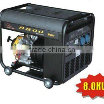 black plastic fuel tank 8kW Inverter gasoline generator (WH8800i)