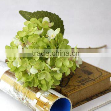 Green hydrangea silk flowers large artificial wedding flowers