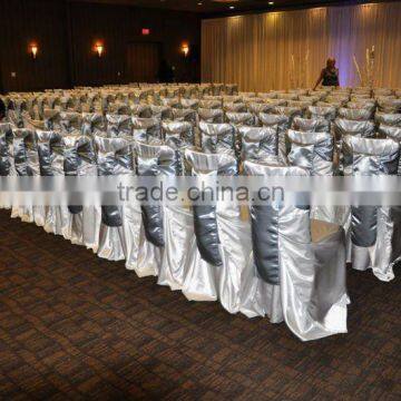 Satin self-tie chair cover & Bag style chair cover for wedding