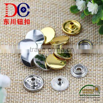 Hot Selling Quality Snap Button Hanging Plating Silver/Gold Ring Snap Button for Jacket