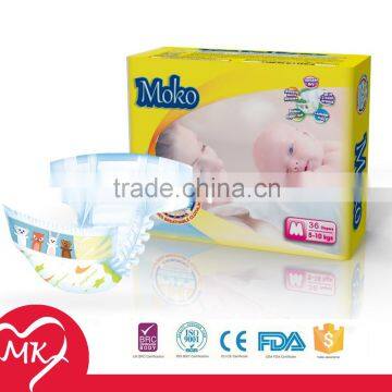 Popular in current market economical soft cute disposable printed baby diapers