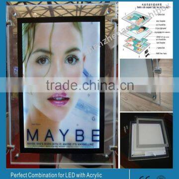 Factory Price Ultra Thin 6mm Crystal Acrylic Light Frame