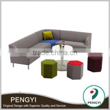 Modural Sofa Corner / Modern Furniture Lobby Sofa/ Leisure L Shaped Sofa