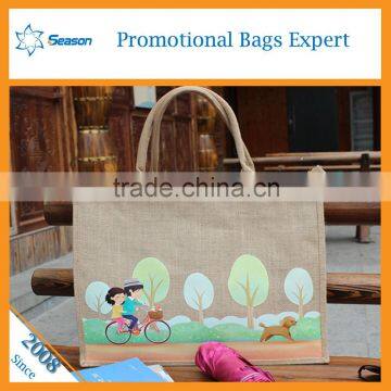 Fashion College Bags Jute Sack Jute Shopping Bag photo-5