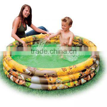 animal printing en71 phthalate free pvc inflatable swimming pool 6p free pvcpool
