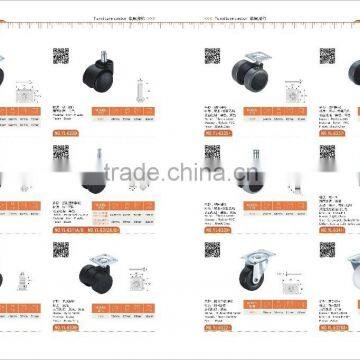 2 Inch Table Leg Casters Flat Furniture Caster Castor Wheel Small Wheels photo-4