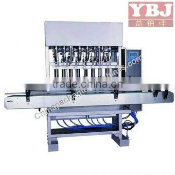 inline 8 nozzle stand up pouch filling machine