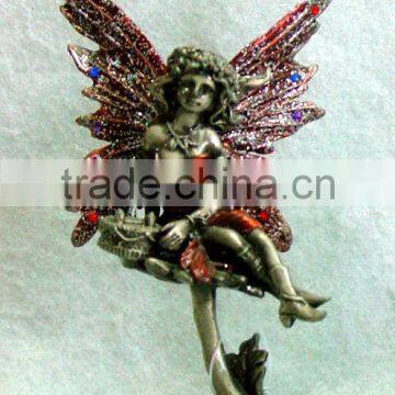 Beautiful pewter butterfly decoration, pewter fairy