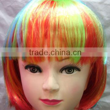 Colorful Short wig FANCY DRESS PARTY WIG wig BOB wig