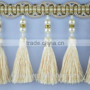 tassel fringe accessories,polyester tassel fringe trim