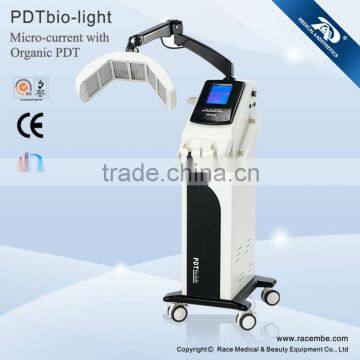 PDTBiolight-Microcurrent&Vacuum Massage&PDT Skin Whitening Beauty Machine Led Face Mask For Acne