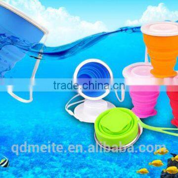 silicone rubber folder cup /drinking silicone folding cup