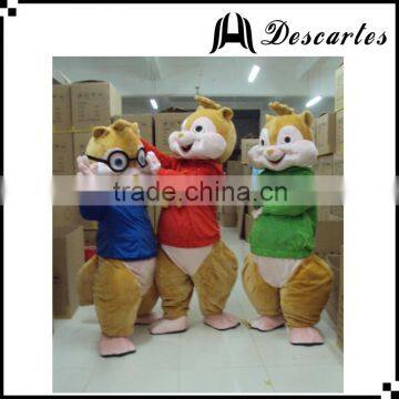 Famous festival dress Three squirrels walking costume for adults