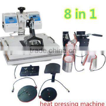 Due to double heating 8 in 1 Heat Pressing machine for sale