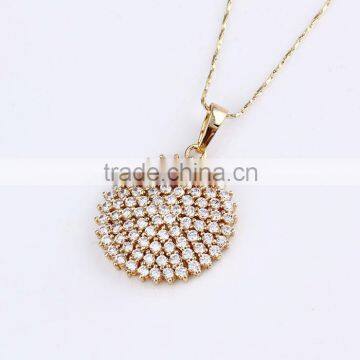 new style hot sale fashion jewelry girl's luxury 14 gold color pendant