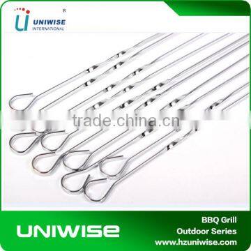 12pcs Stainless Steel Kebab BBQ Skewer For Barbecue