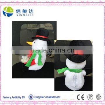 Plush Electric Christmas Snowman Soft Toy With Crystal Ball photo-2