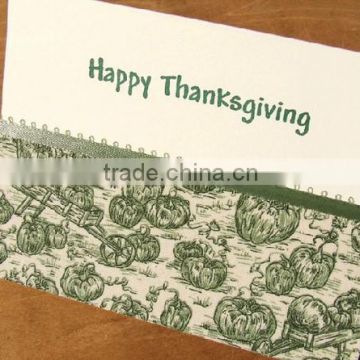 Free sample Hot sale customized birthday greeting cards with envelopes