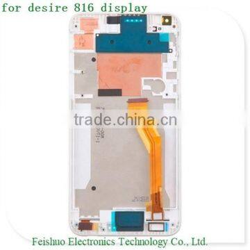 Hot selling LCD Display Digitizer Touch Screen Assembly with frame repair part for HTC Desire 816