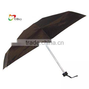 Black 7 Ribs 5 Folding Windproof Parasol Umbrella