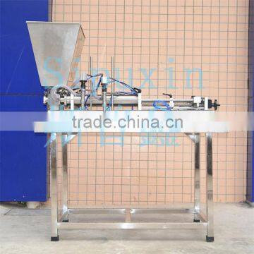 spx semi automatic double nozzle liquid filling machine for small business