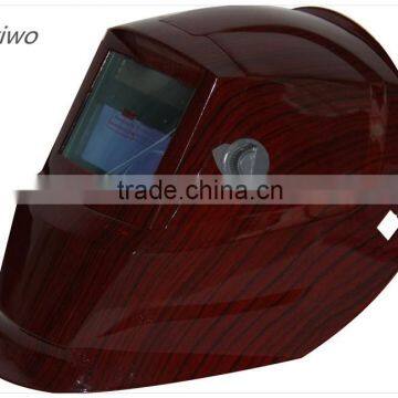 Red Wood Welding Helmet