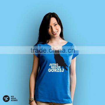 2016 Women Design Female T-shirt Print Logo DTG OEM service Screenprint Transfer