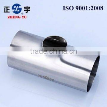 sanitary stainless steel welded tee