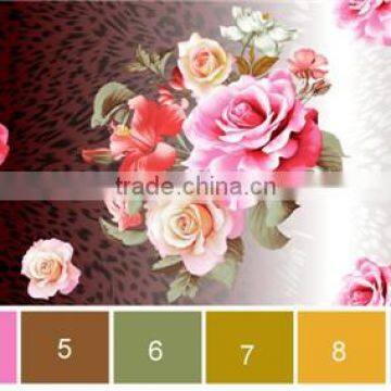 150T Brushed Polyester Fabric for Bedding Set Disperse Print photo-4