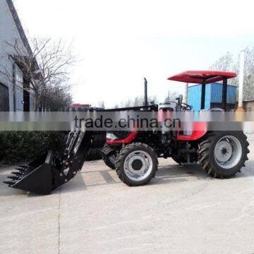 High quality DQ704 wheel tractor with TZ-8 Front end loader for sale