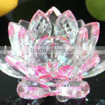 Popular Crystal Pink Lotus Flower For USA Souvenir