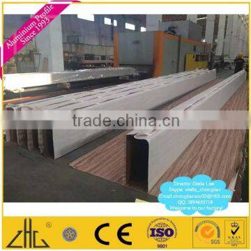 Wow!! aluminium led tube housing, cnc anodized frame tube aluminium hole punch, wood powder coating aluminium rectangular tubing