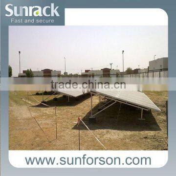 Concrete Base Solar Power Ground Mounting Systems Support