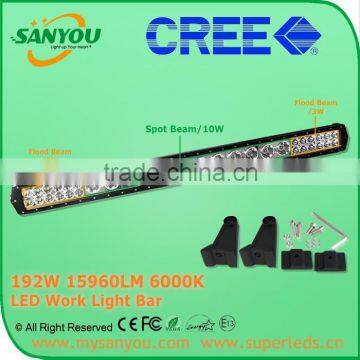 New Design SANYOU ree 192W led offroad light bar Wholesale Led work Light Bar