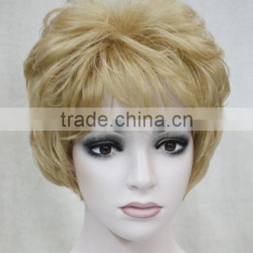 Pretty Golden short Women Ladies Daily Natural Fluffy Wig N520