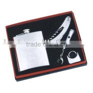Kit Flagon(Stainless steel hip flask set)